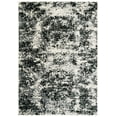 thumbnail image 1 of Ox Bay Aura 5'2" x 7'2" White/Black Abstract Performance Adult Indoor Area Rug, 1 of 9