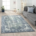 thumbnail image 1 of Ox Bay Bethany 5' x 7' Blue Medallion Durable Indoor Area Rug, 1 of 9