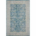 thumbnail image 1 of Ox Bay Blake 7'9" x 9'9" Blue/Gray Bordered Floral Durable Performance Indoor/Outdoor Area Rug, 1 of 7
