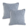 thumbnail image 1 of Harlow Hill Navy/White Geometric Transitional Cotton Polyfilled Throw Pillow Set of 2, 18" x 18", 1 of 7