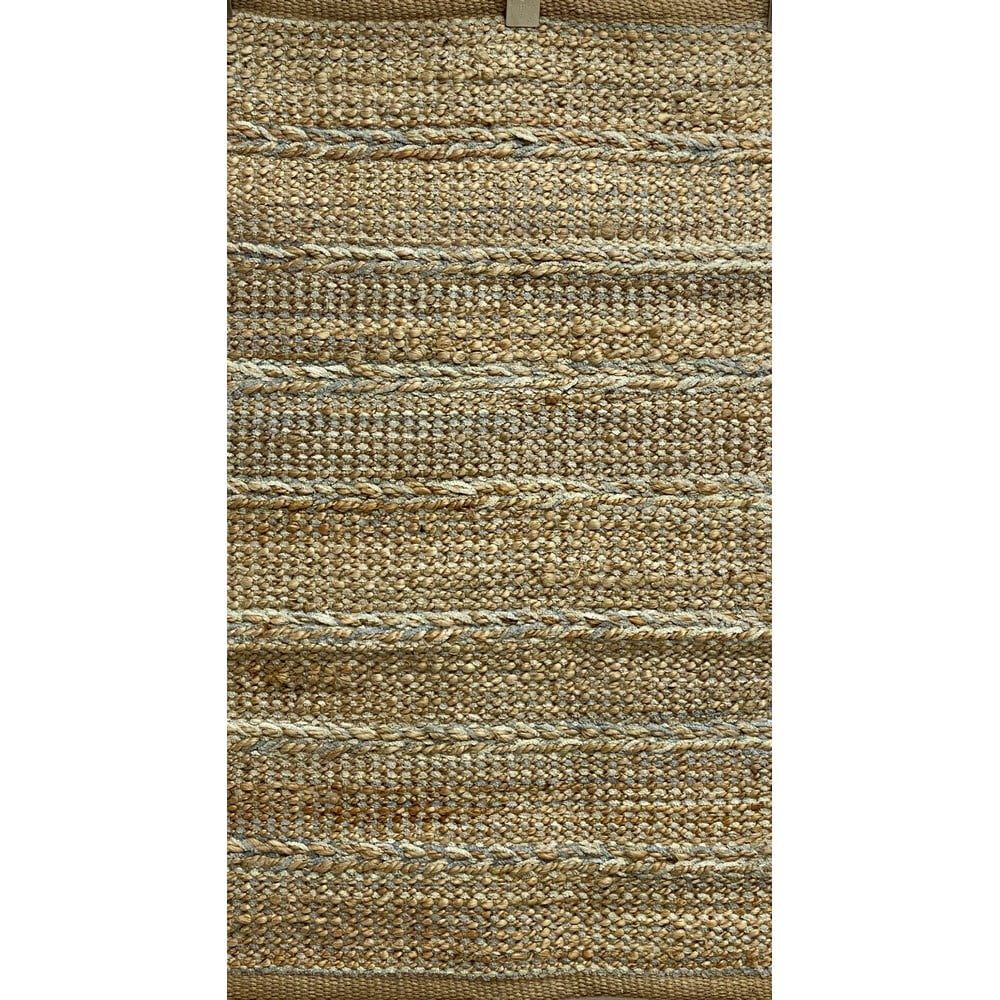 Ox Bay Braided Dusty Blue 2 ft. x 3 ft. HandWoven Jute Scatter Accent
