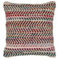 thumbnail image 1 of LR Home Nomad 18" x 18" Rainbow Chevron Striped Performance Blend Adult Decorative Throw Pillow, 1 of 8