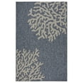 thumbnail image 1 of Ox Bay Carmindy 1' 10" x 3' Navy/Gray Coral Reef Indoor/Outdoor Area Rug, 1 of 7
