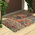 thumbnail image 1 of Laddha Home Designs 2' x 3' Diamond Power Loomed Indoor Outdoor Area Throw Rug - Multicolored, 1 of 7