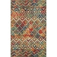thumbnail image 1 of LR Home Elise 5' x 8' Rust/Multi Geometric Hi-Low Indoor/Outdooor Area Rug, 1 of 10
