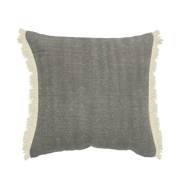 Charcoal gray throw outlet pillows