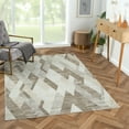 thumbnail image 1 of Ox Bay Claire Geometric Modern Performance Polyester Indoor Area Rug, Gray, 5' x 7'11", 1 of 9