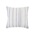 thumbnail image 1 of Ox Bay Davina White/Blue Striped Cotton Adult Decorative Throw Pillow Cover, 1 of 9