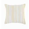 thumbnail image 1 of Ox Bay Davina White/Yellow Striped Cotton Adult Decorative Throw Pillow, 1 of 8