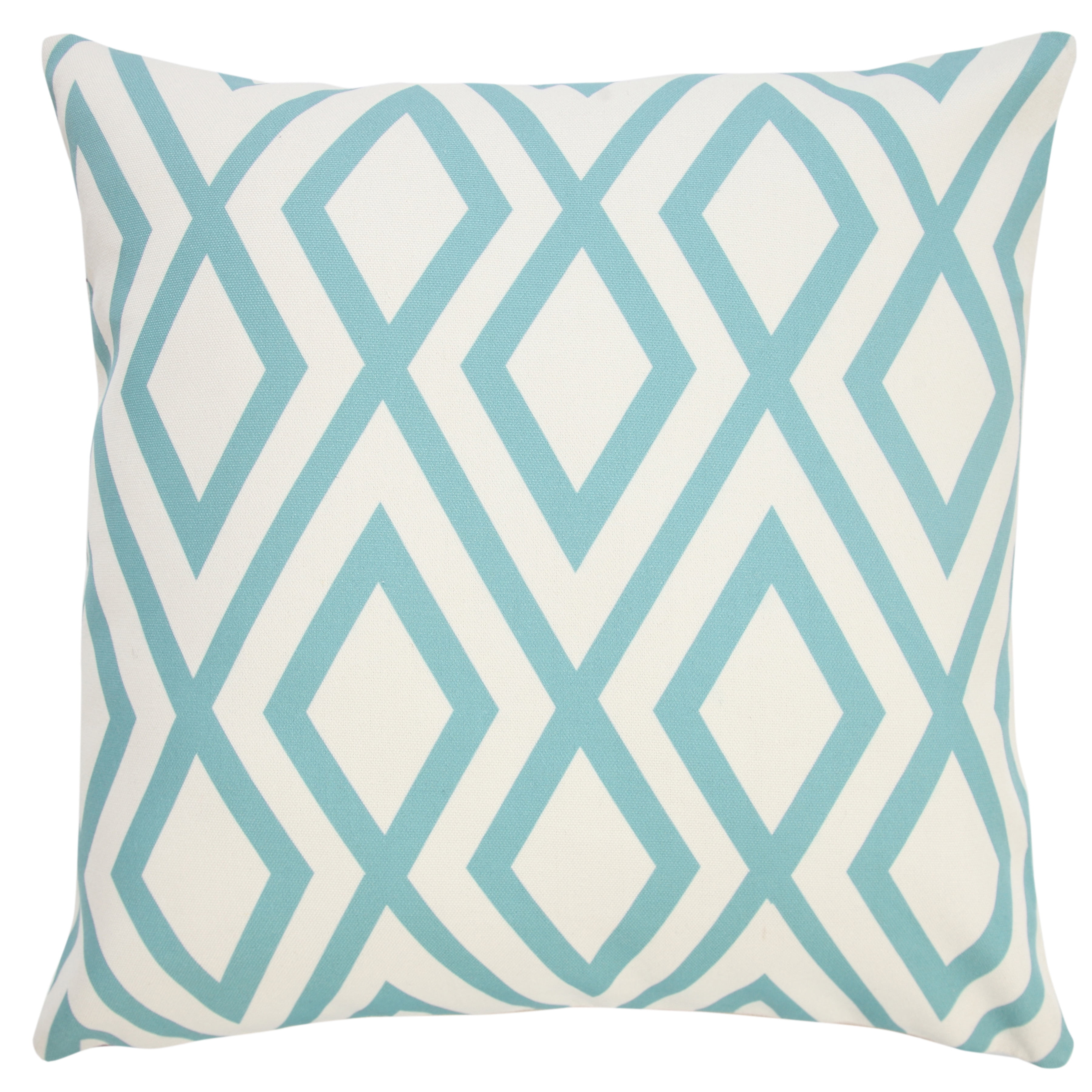 Harlow Hill Diamond Indoor/Outdoor Throw Pillow, Blue, 20" Square, Count Per Pack1