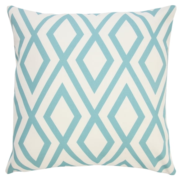 Ox Bay Diamond Indoor/Outdoor Throw Pillow, Blue, 20" Square, Count Per Pack1