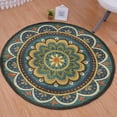thumbnail image 1 of Ox Bay Ella 6' Round Blue Floral Medallion Indoor Area Rug, 1 of 8
