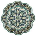 thumbnail image 1 of Ox Bay Emily 5' Round Green Floral Medallion Indoor Area Rug, 1 of 5