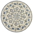 thumbnail image 1 of Ox Bay Erin 6' Round Ivory Floral Medallion Indoor Area Rug, 1 of 9