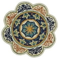 thumbnail image 1 of Ox Bay Etta 6' Round Ivory/Blue Floral Medallion Indoor Area Rug, 1 of 8
