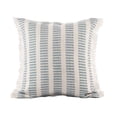 thumbnail image 1 of Ox Bay Eva 20" x 20" Blue/Ivory Striped Performance Adult Decorative Throw Pillow Cover, 1 of 5