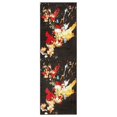 thumbnail image 1 of Ox Bay Fusion Black Multi Abstract Ikat Splash Indoor Runner or Area Rug ( 2'3" x 7' ), 1 of 9