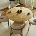 thumbnail image 1 of Ox Bay Gabriel 48" Round Burl Wood Dining Table – Natural Finish, Seats 4, Transitional Kitchen & Dining Room Table, 1 of 7
