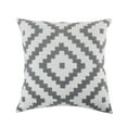 thumbnail image 1 of Ox Bay Geometric Indoor/Outdoor Throw Pillow , 20" x 20", White / Gray, 1 of 10