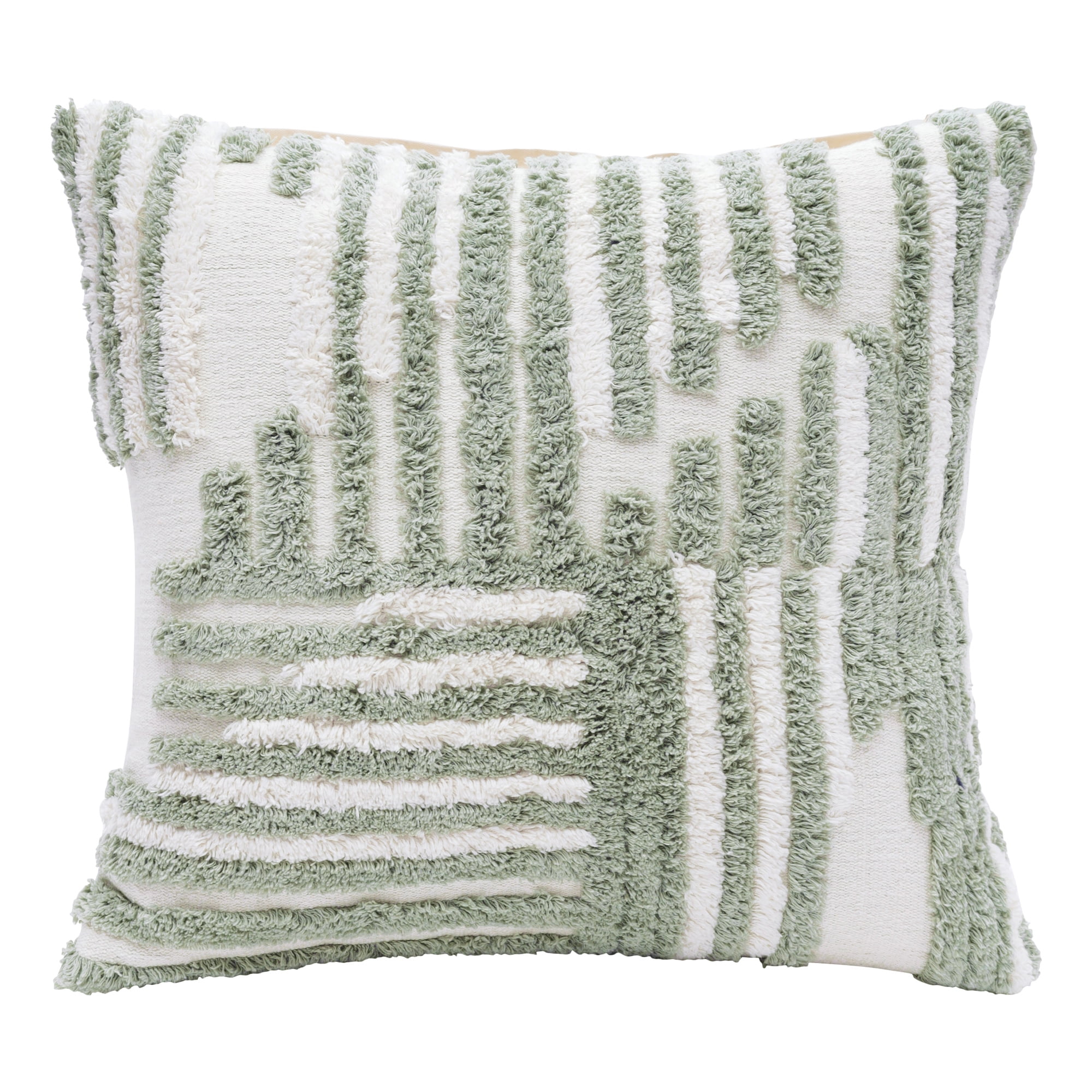Ox Bay Geometric Shag Decorative Throw Pillow by Stacy Garcia, 22" x 22"