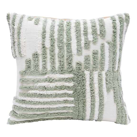 Ox Bay Geometric Shag Decorative Throw Pillow by Stacy Garcia, 22" x 22"