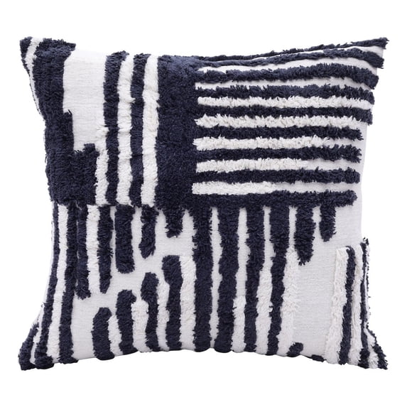 Ox Bay Geometric Shag Decorative Throw Pillow by Stacy Garcia, 22" x 22"