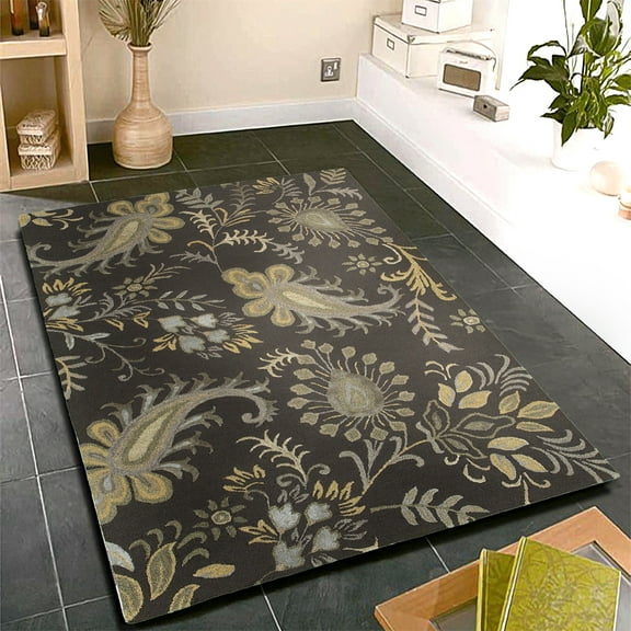 Ox Bay Glamour 9 x 12 Smoke Gray Rectangle Indoor Large Area Rug