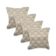 thumbnail image 1 of Ox Bay Gray Color Block Organic Cotton Square 4 Piece Pillow Cover Set, 1 of 10