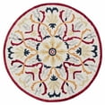 thumbnail image 1 of Ox Bay Talia 6' Round Ivory/Red Medallion Wool Indoor Area Rug, 1 of 7
