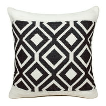 Ox Bay Indoor Geometric Diamond Square Throw Pillow, Navy Blue / White, 20" x 20"