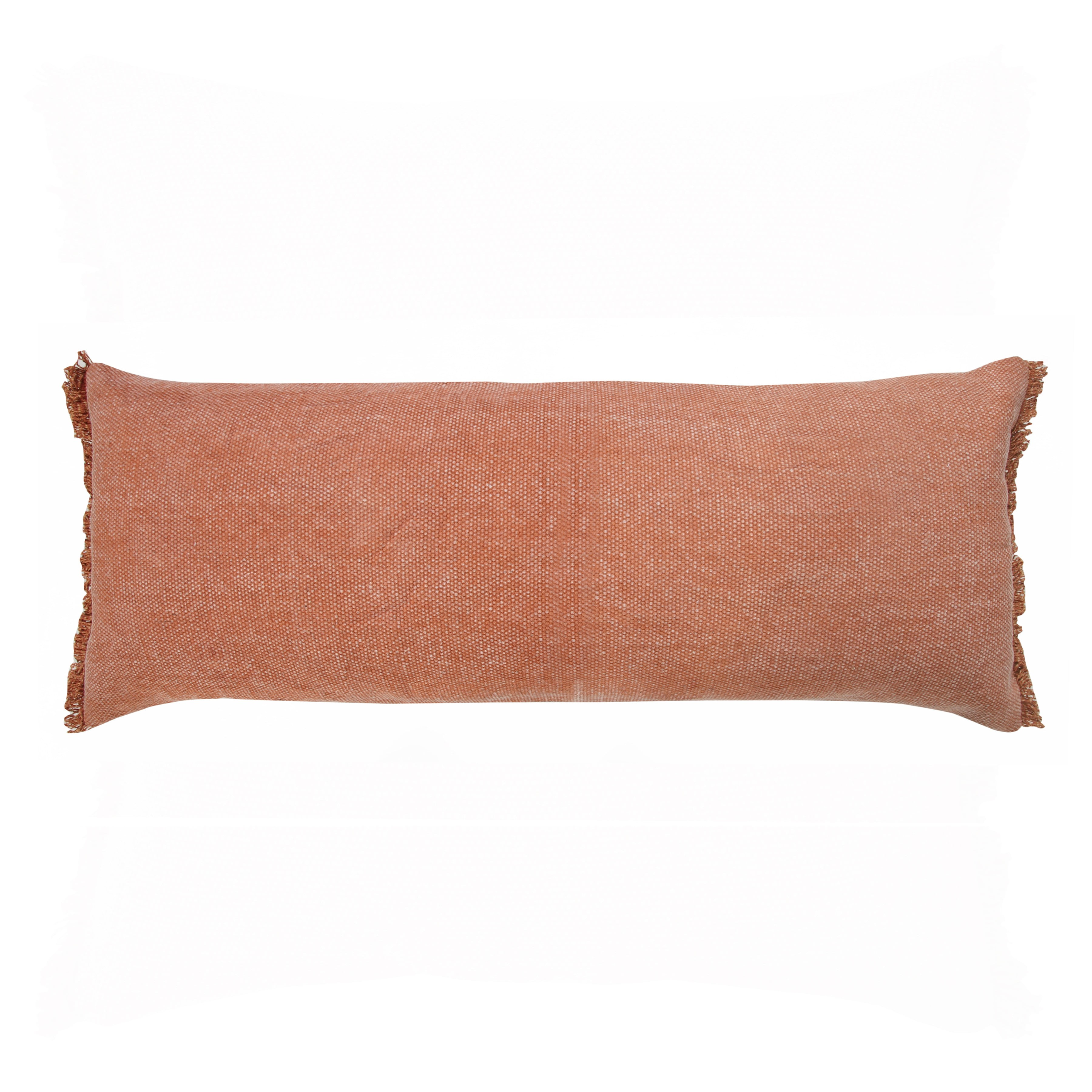 Fringe lumbar pillow top