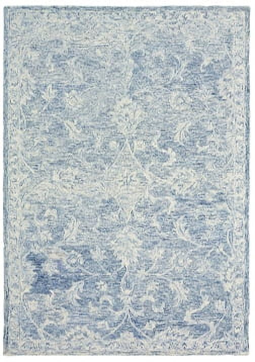 Ox Bay Karma Blue Navy Arabesque Indoor Area Rug(5' x 7'9")