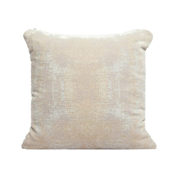 LR Home Milano Performance Blend Poly Filled Pillow in Beige/Gray, 20" x 20"