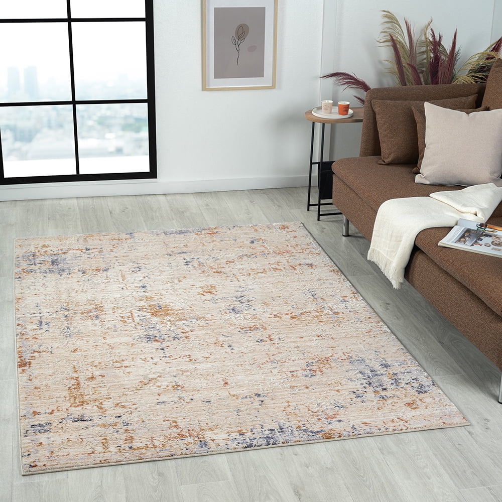 Ox Bay Lucas Abstract Modern/Contemporary Polyester Blend Area Rug, 7'9" X 9'9"