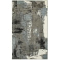 thumbnail image 1 of Ox Bay Macia Abstract Painted Indoor Area Rug, Gray & Blue, 7'9" x 9'5", 1 of 9