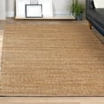 thumbnail image 1 of Ox Bay Natalia 5' x 7'9" Brown/Gold Striped Braided Jute Indoor Area Rug, 1 of 6