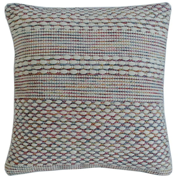 Ox Bay Nomad 20" x 20" Rainbow Striped Adult Decorative Throw Pillow Cover