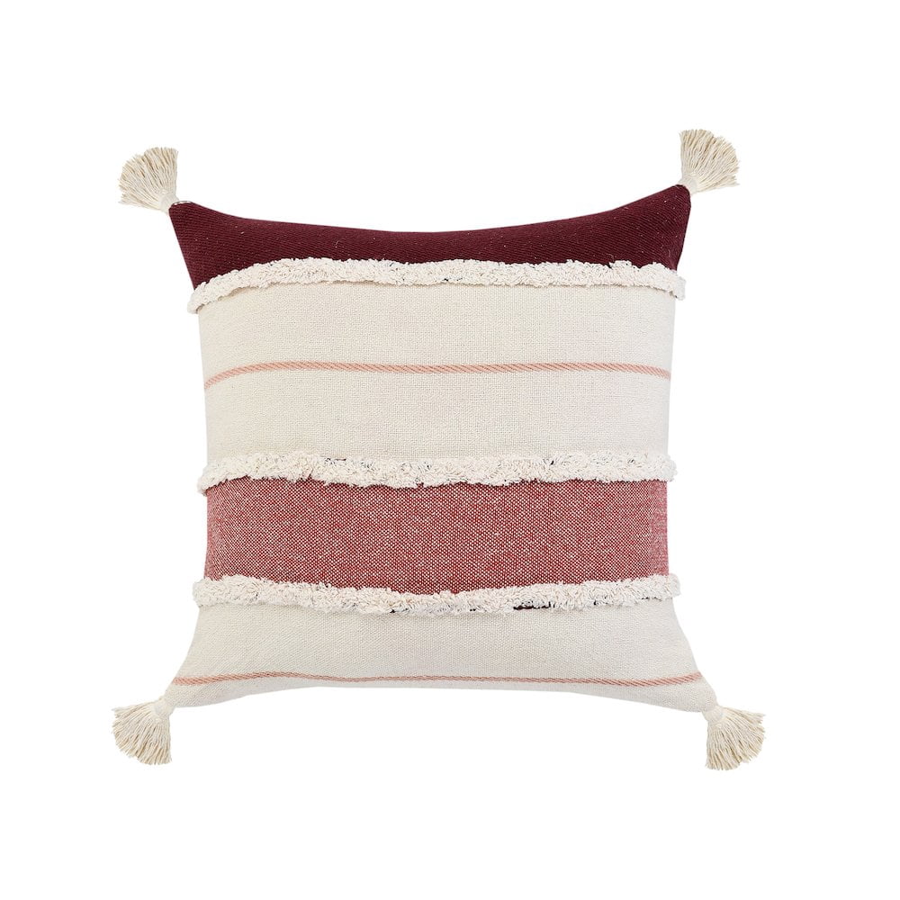 LR Home Garnet Quarry Striped Throw Pillow