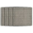 thumbnail image 1 of Ox Bay Ripple Set of 4 Cotton Place Mat, Gray Stitch Bordered, 1 of 4