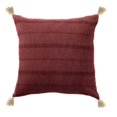 thumbnail image 1 of Ox Bay Sasha 18" x 18" Burgundy Ultra-Soft Turkish Cotton Adult Decorative Throw Pillow, 1 of 7