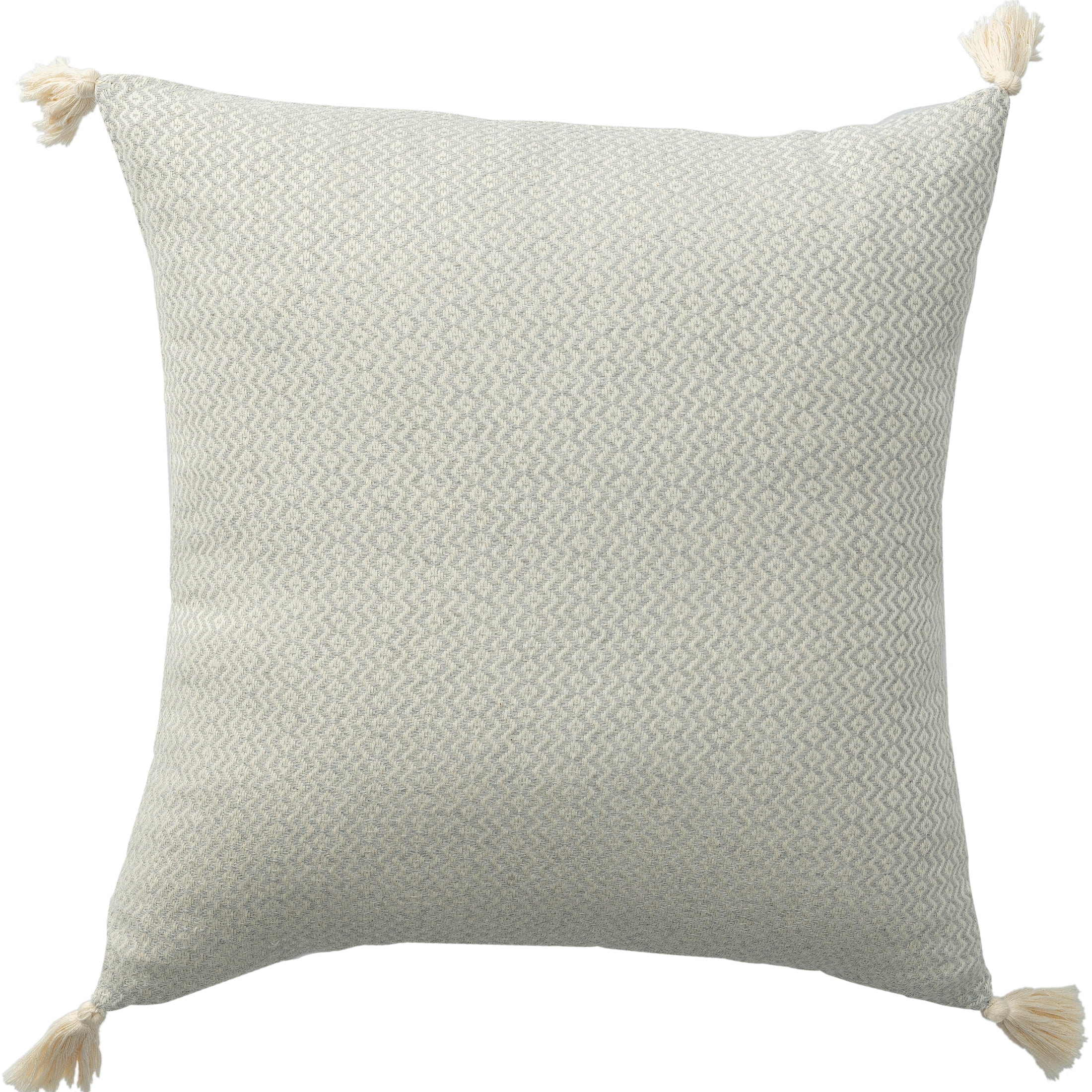 Ox Bay Sasha 18" x 18" Gray Chevron Stripe Turkish Cotton Adult Decorative Throw Pillow
