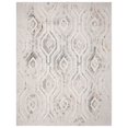 thumbnail image 1 of Ox Bay Silas 4' x 6' Gray/Cream Geometric Trellis Indoor Area Rug, Polyester, Durable and Easy Care, 1 of 6