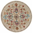 thumbnail image 1 of Ox Bay Talia 6' Round Beige Medallion Wool Indoor Area Rug, 1 of 7