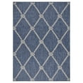 thumbnail image 1 of Ox Bay Sophie 3' x 5' Navy/White Nautical Rope Lattice Indoor/Outdoor Performance Area Rug, 1 of 9