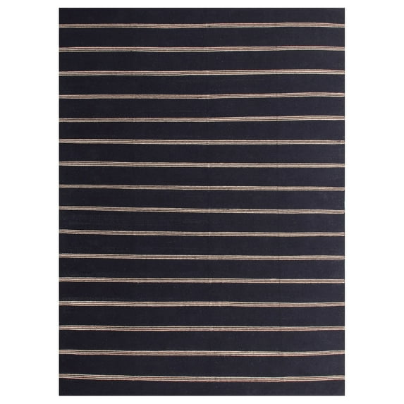 Ox Bay Striped Hand-Made Area Rug, 12' x 9'