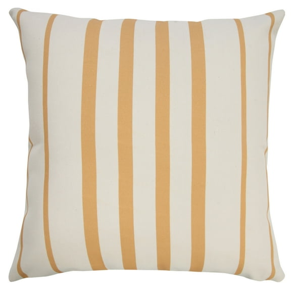 Ox Bay Striped Indoor/Outdoor Throw Pillow, Yellow, 20" Square, Count Per Pack 1