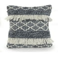 thumbnail image 1 of Ox Bay Textured Fringe Square Throw Pillow, 1 of 5