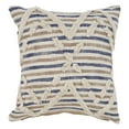 thumbnail image 1 of Ox Bay Joy Blue/Natural Diamond Cotton Adult Decorative Throw Pillow, 1 of 4