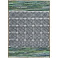 thumbnail image 1 of Ox Bay Vogue 3 ft. x 5 ft. Navy / Green Textured Mosaic Chindi Area Rug, 1 of 8