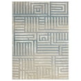thumbnail image 1 of Ox Bay Wesley 7'9" x 9'9", Gray/Blue Geometric Washable Indoor Area Rug by Evette Rios, 1 of 8